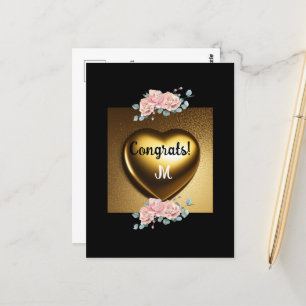 felicitatie zoete afstudeerboodschap briefkaart
