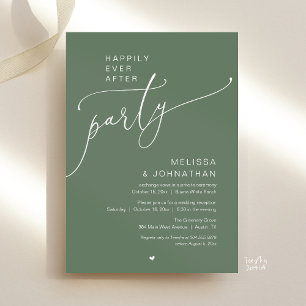Felicitatief Party Romantische Trouwreceptie Kaart