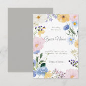 Felicitatiekaart 'Levende Weide met Wilde Bloemen' Kaart (Voorkant / Achterkant)