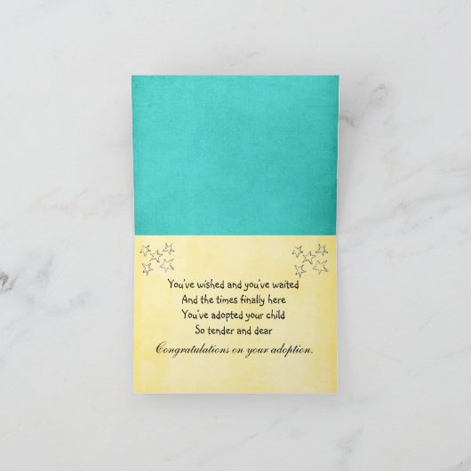 felicitatiekaart voor aanneming kaart (Binnen)