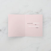 Felicitatieklas van het jaar groen roze modern kaart (Binnen)