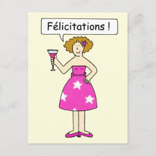felicitaties aan het adres van de fransen briefkaart