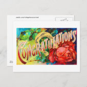  felicitaties briefkaart (Voorkant / Achterkant)