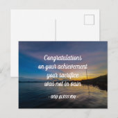 felicitaties briefkaart (Voorkant / Achterkant)