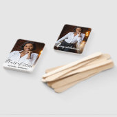 felicitaties foto afstuderen elegant chic handwaaier (Niet-gemonteerd)