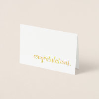 felicitaties goud folie