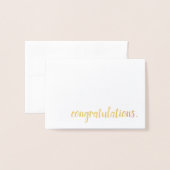felicitaties goud folie kaarten (Voorkant met envelop)