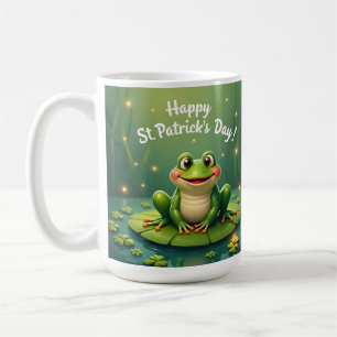 Felicitaties met St. Patrick's Day Kikker Mok