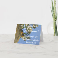 felicitaties met twee baby