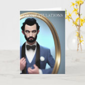 Felicitaties van de getuige van de bruidegom  kaart (Gele Bloem)