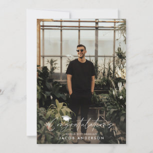 felicitaties van het afstuderen met de eenvoudige  kaart