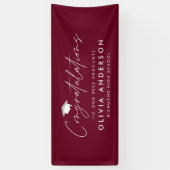 felicitaties van het afstuderen voor de moderne bu spandoek (Verticaal)