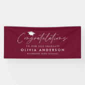 felicitaties van het afstuderen voor de moderne bu spandoek (Horizontaal)