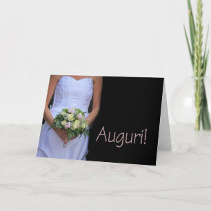 felicitaties voor de italiaanse bruiloft kaart
