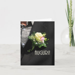 felicitaties voor de italiaanse bruiloft kaart