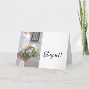 felicitaties voor de italiaanse bruiloft kaart