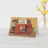 Felicitaties voor je studiebeurs kaart (Gele Bloem)