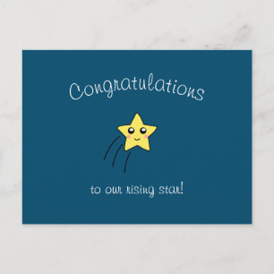Felicitaties voor ons Rising Star Briefkaart