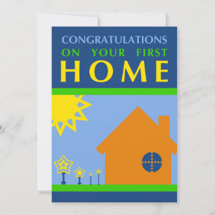 felicitaties voor uw eerste thuis ( mod - vormen ) kaart