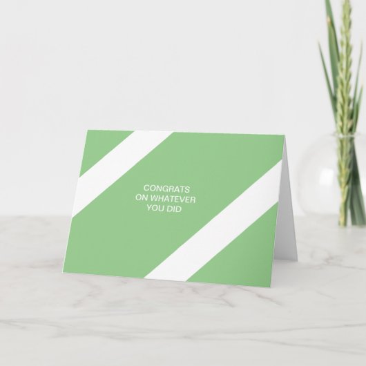 felicitaties voor wat dan ook kaart (Voorkant)