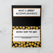 Félicitation ! Carte (Intérieur)