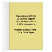 Félicitation pour le Jour des Rois Magiciens (Intérieur (Droit))