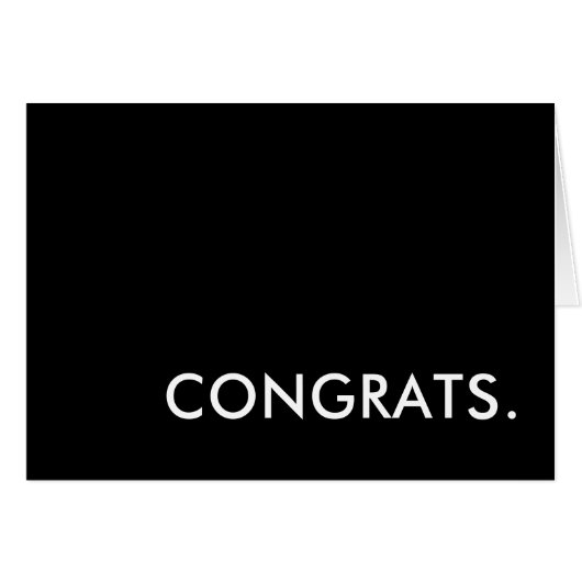 félicitations  (Devant Horizontal)