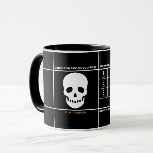 Félicitations 65 Mug (Devant gauche)
