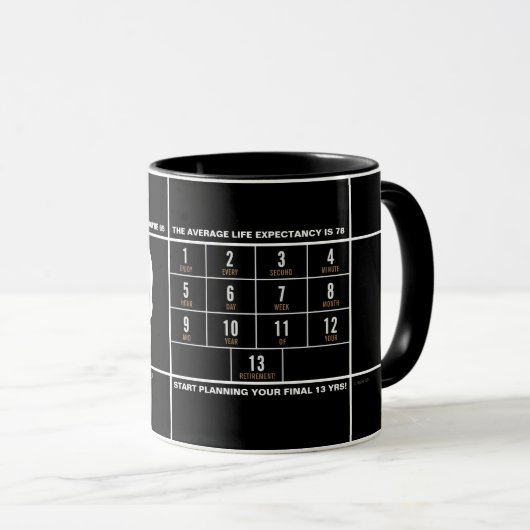 Félicitations 65 Mug (Devant droit)