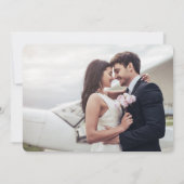 Félicitations à 2 Photo Faire-Part de Fiançailles (Dos)