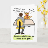 Félicitations à Cat pour votre nouvelle carte de t (Fleur jaune)