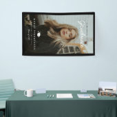 Félicitations à la Bannière noire diplômée (Salon professionnel)