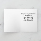 FÉLICITATIONS À LA CARTE **NOUVEAU PILOTE** (Intérieur)