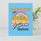 Félicitations à la carte Queen of Beam (Debout devant)