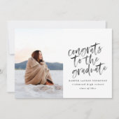 Félicitations à la faire-part diplômée (Devant)