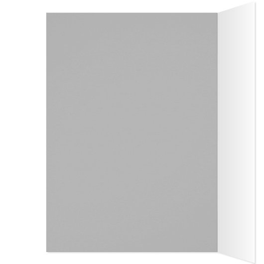 Félicitations à la retraite, Vert, Monogramme gris (Intérieur (Gauche))