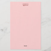 Félicitations à l'amour Carte de notation de dégus (Dos)