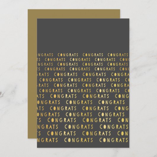 Félicitations à l'école Cartes de voeux (Devant / Derrière)