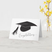 Félicitations à l'obtention du diplôme Carte blanc (Fleur jaune)