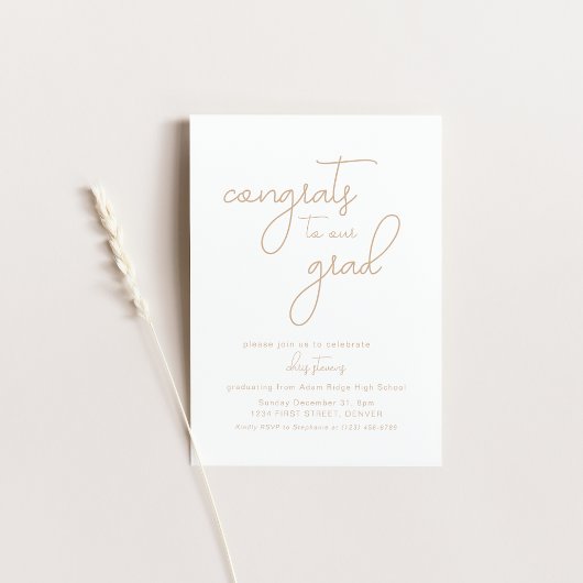 Félicitations à notre invitation de fête personnal