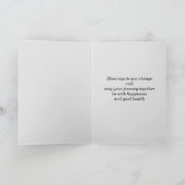 "Félicitations à vous deux" Mariage Note Card (Intérieur)