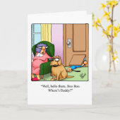 Félicitations amusantes Nouvelle carte de voeux po (Fleur jaune)