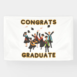 Félicitations au diplômé Bannière en vinyle 2.5x4