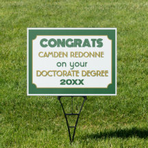 Félicitations au Doctorat ! Panneau de triage pers