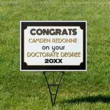 Félicitations au Doctorat ! Panneau de triage pers
