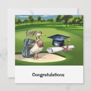 Félicitations au Golf Carte d'études supérieures
