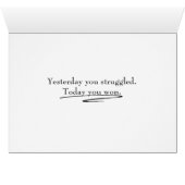 Félicitations au survivant du cancer du sein (Intérieur Horizontal (Bas))