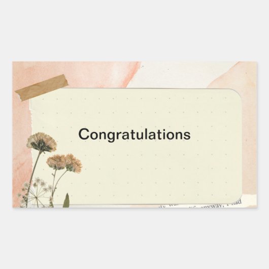 Félicitations autocollants (Devant)