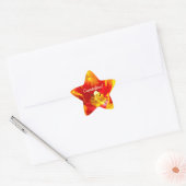 Félicitations ! autocollants Tulipe Fleurs Rouges  (Enveloppe)