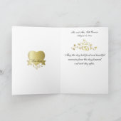 Félicitations aux époux Carte de mariage (Intérieur)